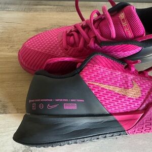 Nike Pink and Black Athletic Shoes